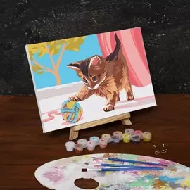 Картина по номерам на холсте с подрамником