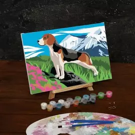 Картина по номерам на холсте с подрамником