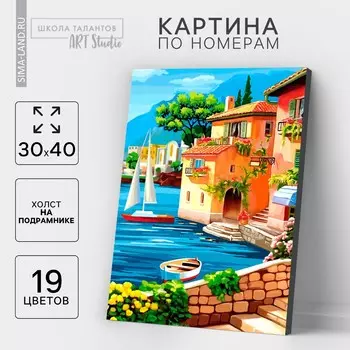 Картина по номерам на холсте с подрамником