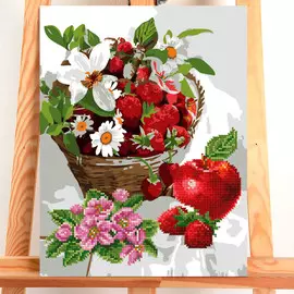 Картина по номерам с алмазной вышивкой без подрамника