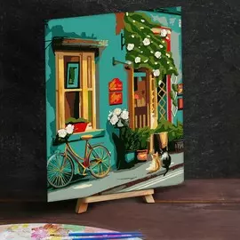 Картина по номерам с дополнительными элементами