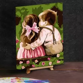 Картина по номерам с дополнительными элементами