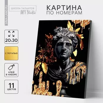 Картина по номерам с подрамником и поталью