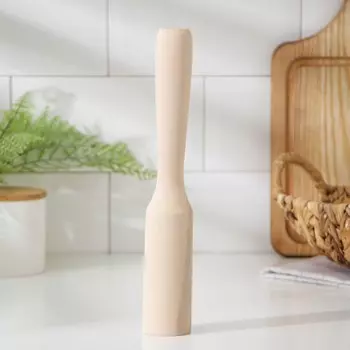 Картофелемялка-толкушка деревянная доляна, 264.3 см, береза