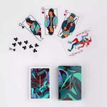 Карты игральные бумажные, колода 54 шт., 8.75.7 см