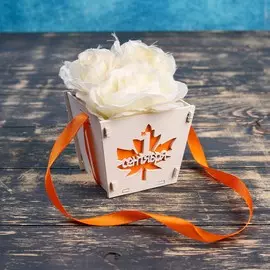 Кашпо деревянное 10.5×10×9 см рафаэль