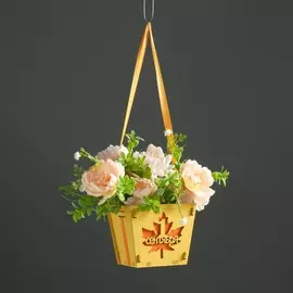 Кашпо деревянное 10×10.5×9 см рафаэль