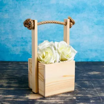 Кашпо деревянное 121211(25) см