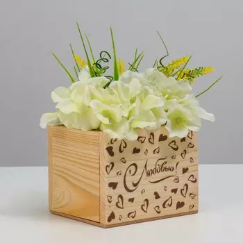 Кашпо деревянное, 12.510.59.5 см