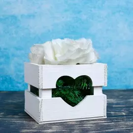 Кашпо деревянное 12×11×9 см