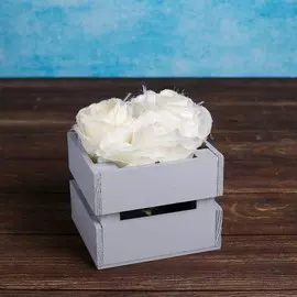 Кашпо деревянное 12×11×9 см