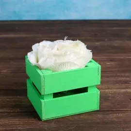 Кашпо деревянное 12×11×9 см