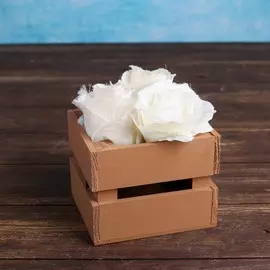 Кашпо деревянное 12×11×9 см