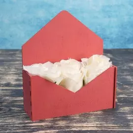 Кашпо деревянное 18×6×20 см конверт радель