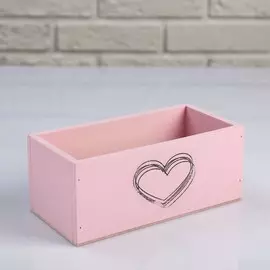 Кашпо деревянное 20×10×8 см