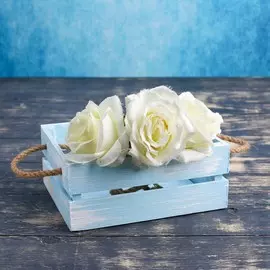 Кашпо деревянное 20×16×8 см