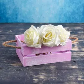 Кашпо деревянное 20×16×8 см