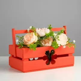 Кашпо деревянное 24.5×13.5×9 см