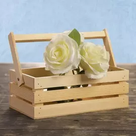 Кашпо деревянное 24.5×13.5×9 см