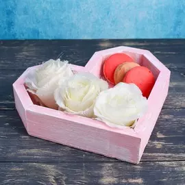 Кашпо деревянное 26.5×24×4.5 см