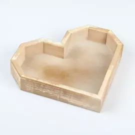 Кашпо деревянное 26.5×24×4.5 см