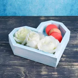 Кашпо деревянное 26.5×24×4.5 см