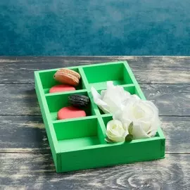 Кашпо деревянное 28×19×5 см