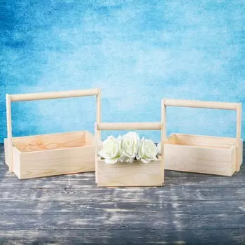 Кашпо деревянное 302621 см элегант