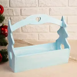 Кашпо деревянное 30×14×27 см