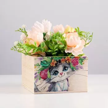 Кашпо деревянное