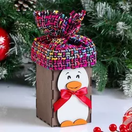 Кашпо деревянное, 9×9×14.5 см