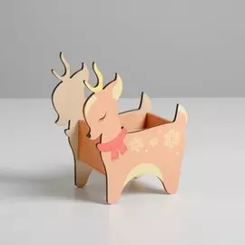 Кашпо деревянное детское