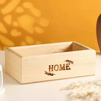 Кашпо деревянное натуральное с гравировкой