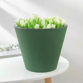 Кашпо для цветов со вставкой