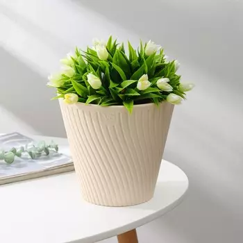 Кашпо для цветов со вставкой