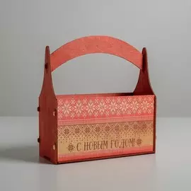 Кашпо флористическое новогоднее