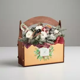 Кашпо флористическое новогоднее