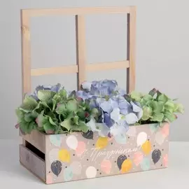 Кашпо флористическое с окном