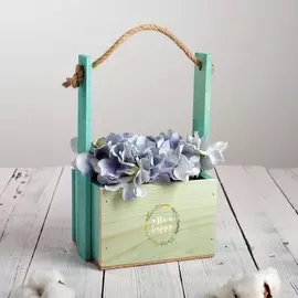 Кашпо флористическое с ручкой из верёвки