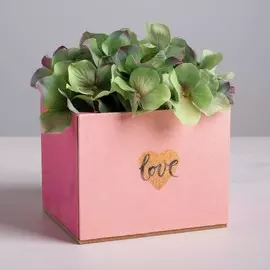 Кашпо квадрат одиночное без ручки