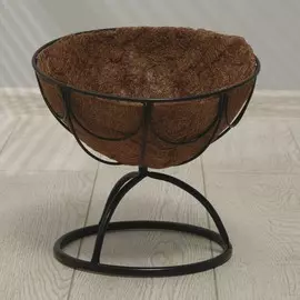 Кашпо напольное, d = 36 см, с кокосовым вкладышем