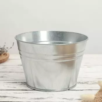 Кашпо оцинкованное, 3 л, гост