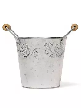 Кашпо с деревянными ручками