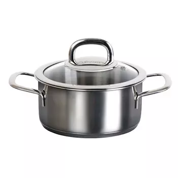 Кастрюля 1,2л стеклянная крышка