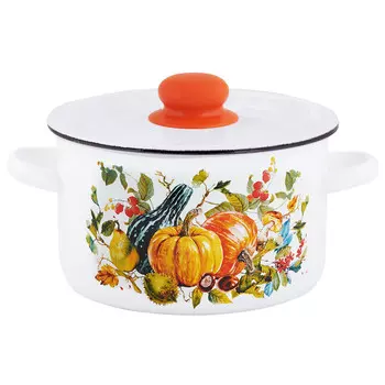 Кастрюля 1,5л цилиндрическая Осень