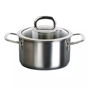 Кастрюля 1,5л стеклянная крышка