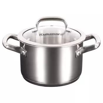 Кастрюля 1,8л стеклянная крышка