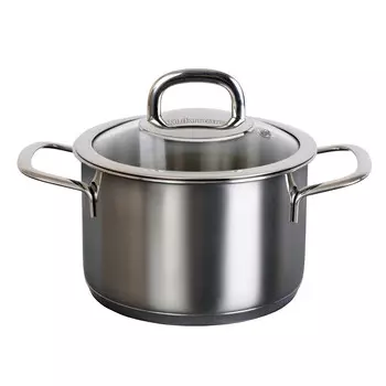 Кастрюля 1,8л стеклянная крышка