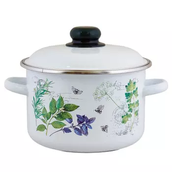 Кастрюля 2,0л цилиндрическая Травы