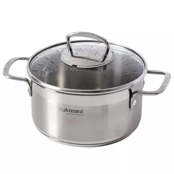 Кастрюля 2,5л стеклянная крышка